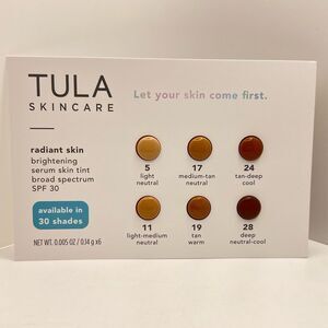 🌺🦋$FREE ~ Tula Radiant Skin Brightening Serum Skin Tint ~ Sampler ~ NEW